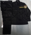 Quần áo bảo vệ, vệ sỹ túi hộp màu đen tay dài hinh1